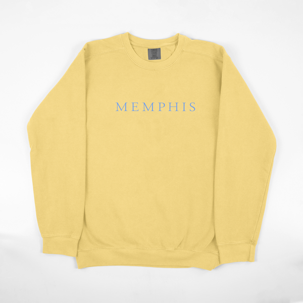 All Caps MEMPHIS Sweatshirt on Butter