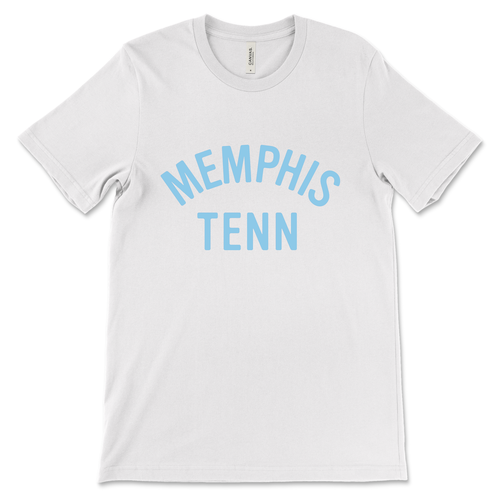 White MEMPHIS TENN TEE with "Choose901" text in blue letters.